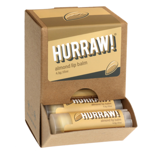 Bild von HURRAW! Almond Lip Balm Display à 24 Stk.