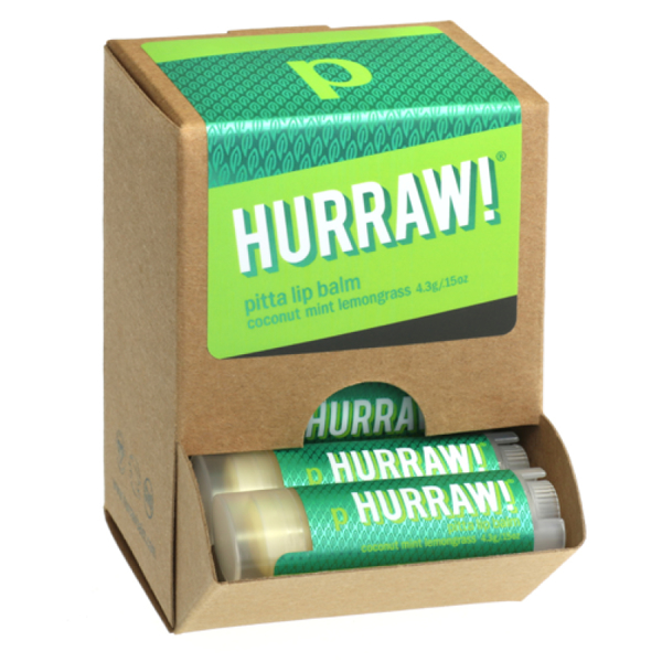 Bild von HURRAW! Pitta Lip Balm Display à 24 Stück