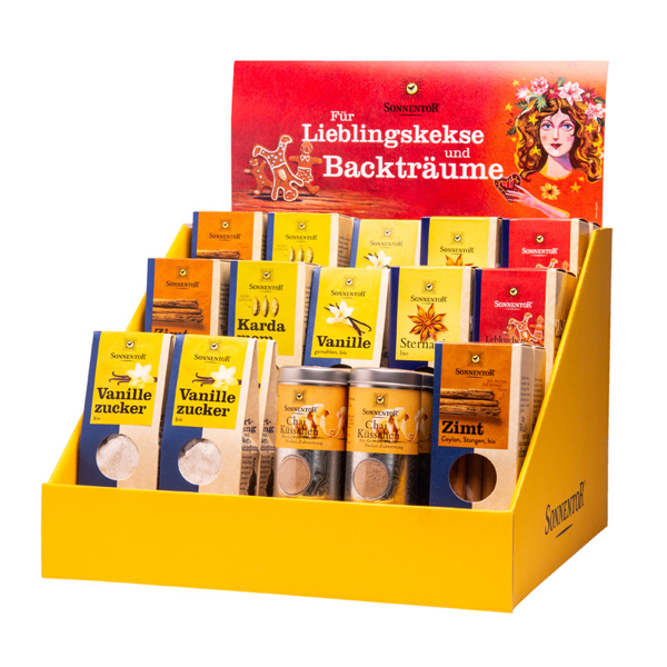 Bild von Sonnentor Display Back-Gewürze Weihnachten