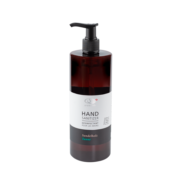 Bild von Handsanitizer Sandelholz-Tanne Dispenser 500ml (Flasche aus rPET)