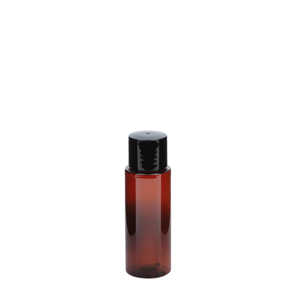 Bild von Flasche rPET braun-transparent rund 50ml