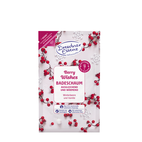 Bild von DRESDNER ESSENZ Berry Wishes Portionenbad 60 g Display à 12 Stk