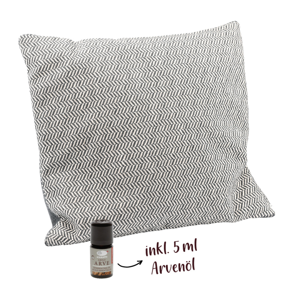 Aromalife Arvenkissen Quadrat 35 x 35cm inkl. Arve ätherisches Öl 5ml