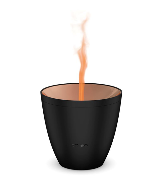 Zoé Aroma Diffuser Amber Light schwarz mit ätherischem Öl Eukalyptus radiata 5 ml