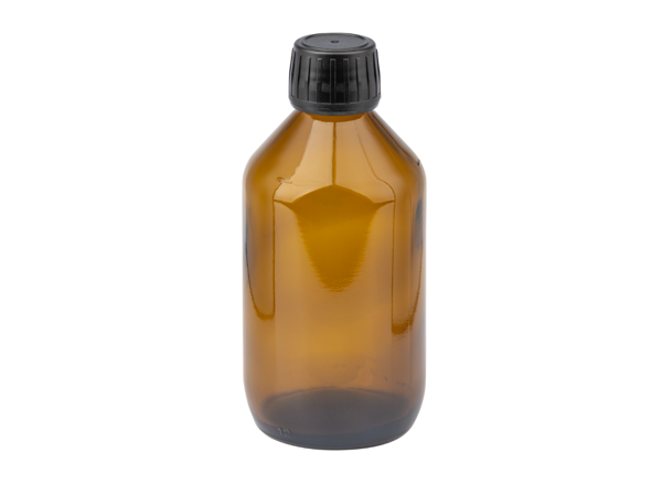Aromalife Braunglasflasche 250ml inklusive Schraubverschluss schwarz