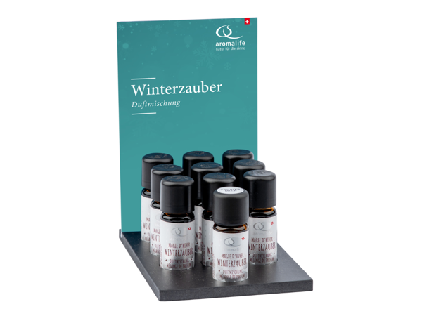 Aromalife Display ätherische Öle Duftmischung "Winterzauber" 12 x 10 ml