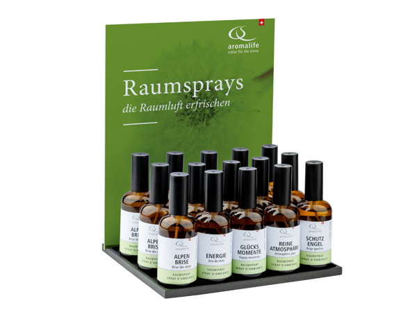Aromalife Thekendisplay Raumspray à 30 Stück