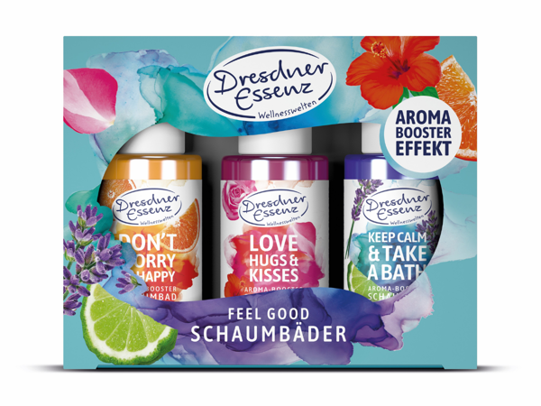 Dresdner Essenz Feel Good Schaumbäder Geschenkset 3 x 20 ml