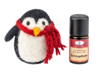 Aromalife Geschenkset Filz Pinguin mit Duftmischung Schnupfnase 5 ml