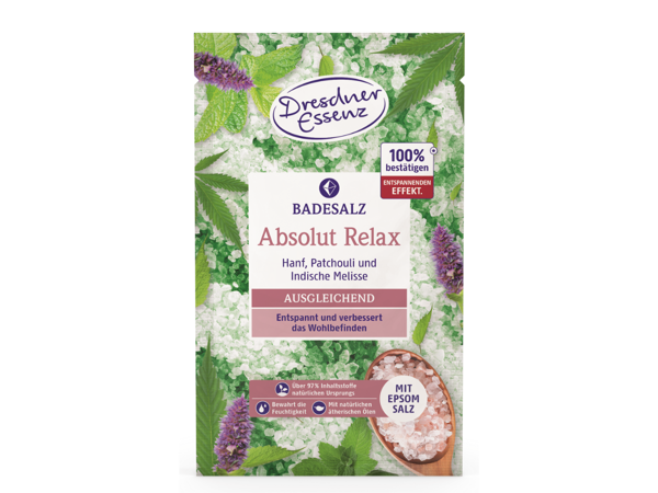Natürlich Gesund Fühlen Badesalz Absolut Relax Display 60g Display à 12 Stk.