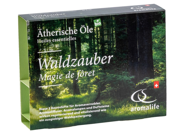 Aromalife Waldzauber Geschenkset 3 x 5 ml ätherisches Öl Arve, Lärche und Weisstanne