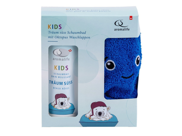 Aromalife KIDS Schaumbad Träum süss 300 ml mit Öko-Waschlappen