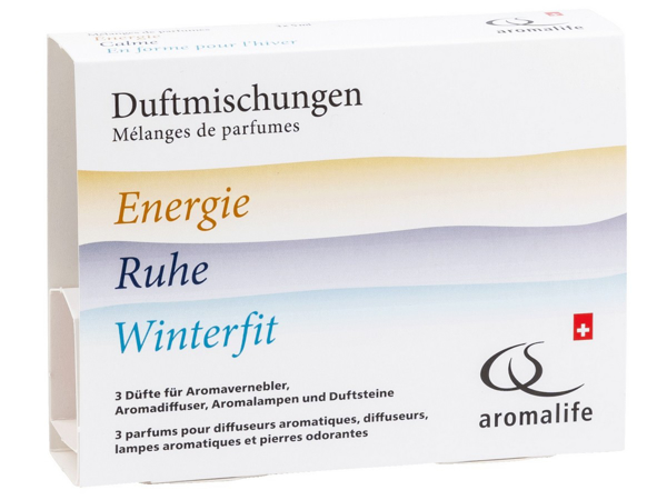 Aromalife Geschenkset 3 x 5 ml Duftmischung Energie, Winterfit und Ruhe