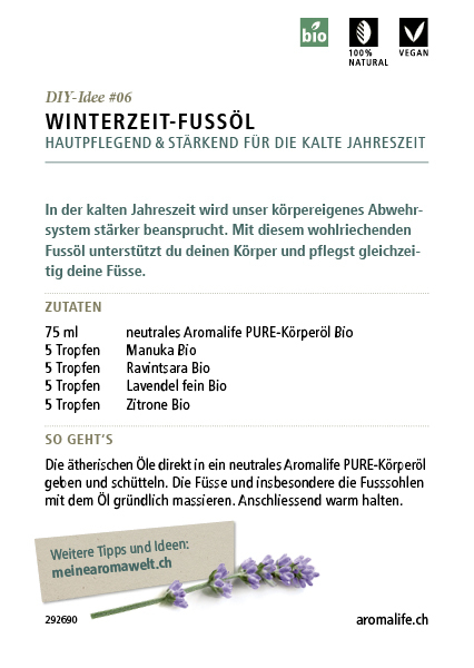 Bild von DIY-Idee #6: Winterzeit-Fussöl