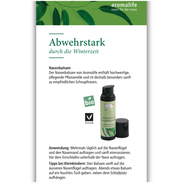 Flyer Abwehrstark Sortiment von Aromalife