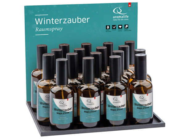 Aromalife Winterzauber Raumspray Thekendisplay à 18 Stk