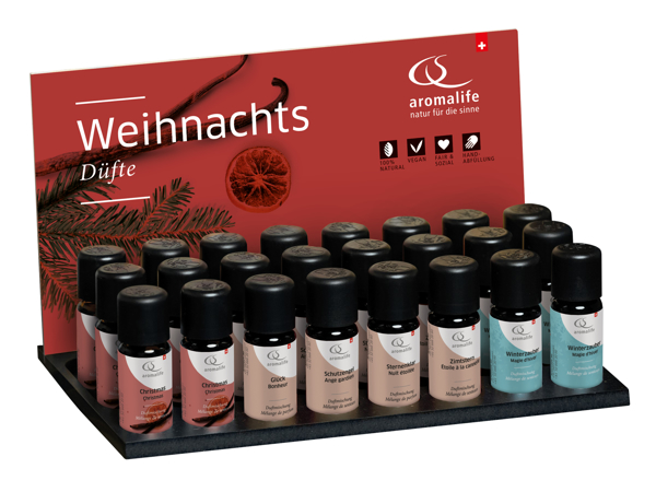 Aromalife Thekendisplay Duftmischungen "Weihnachten" à 24 Stück