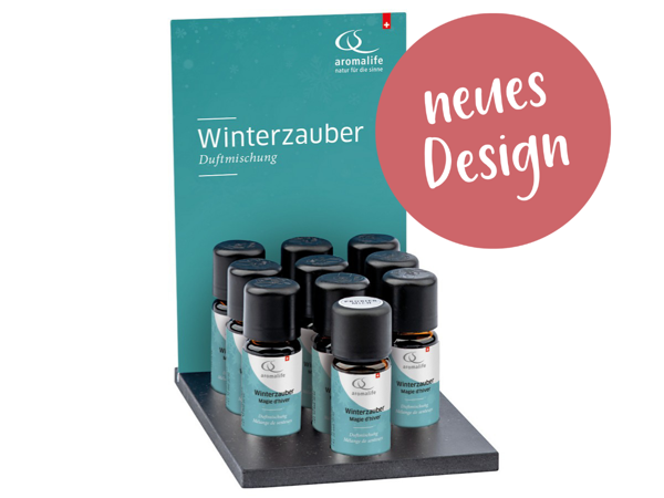 Display ätherische Öle Duftmischung "Winterzauber" 12 x 10 ml