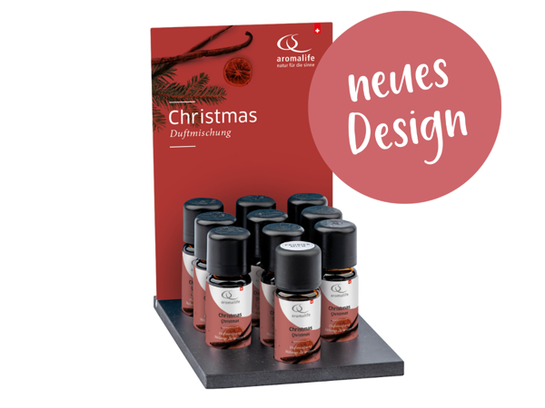 Display äth. Öle Duftmischung "Christmas" 12 x 10 ml