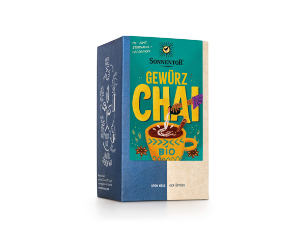 SONNENTOR Gewürz Chai Tee Beutel 18 Stk - BIO