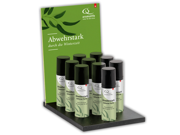 Aromalife Display Abwehrstark Nasenbalsam Bio 12 x 10ml