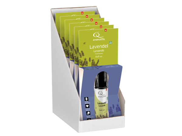 Aromalife Lavendel Roll-on BIO Thekendisplay 6 x 10 ml