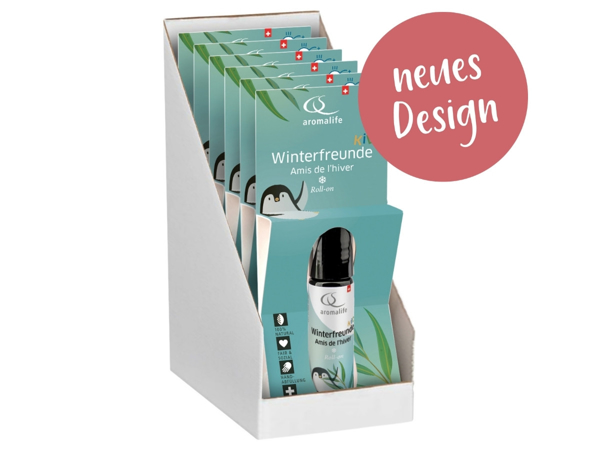 Aromalife Kids Winterfreunde Roll-on Thekendisplay 6 x 10 ml