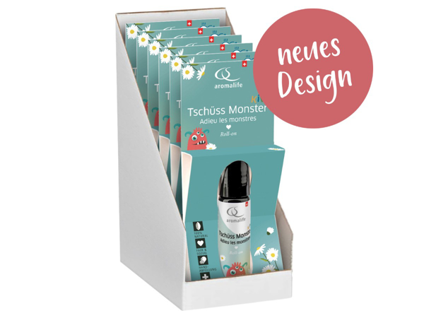 Aromalife Kids Tschüss Monster Roll-on Display 6 x 10 ml