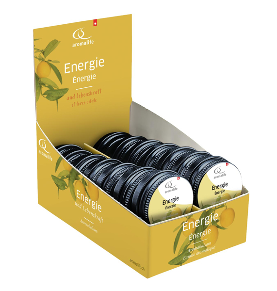 Aromalife Energie Aromabalsam Thekendisplay 14 x 15 g